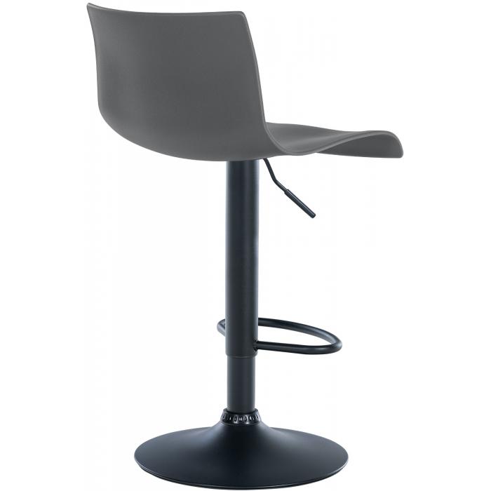 2er Set Barhocker HLO-CP239 Kunststoff ~ grau