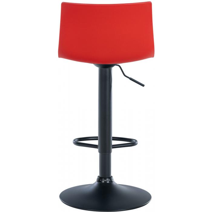 2er Set Barhocker HLO-CP239 Kunststoff ~ rot