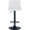 2er Set Barhocker HLO-CP239 Kunststoff ~ wei