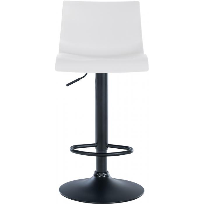 2er Set Barhocker HLO-CP239 Kunststoff ~ wei