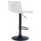 2er Set Barhocker HLO-CP239 Kunststoff ~ wei