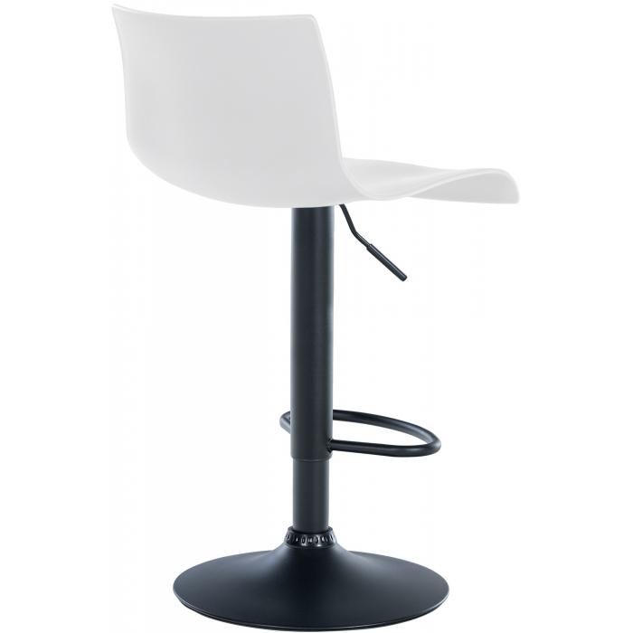 2er Set Barhocker HLO-CP239 Kunststoff ~ wei