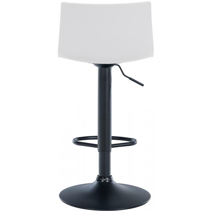 2er Set Barhocker HLO-CP239 Kunststoff ~ wei