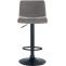 2er Set Barhocker HLO-CP240 Stoff ~ hellgrau
