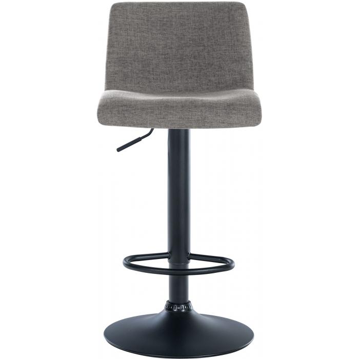 2er Set Barhocker HLO-CP240 Stoff ~ hellgrau
