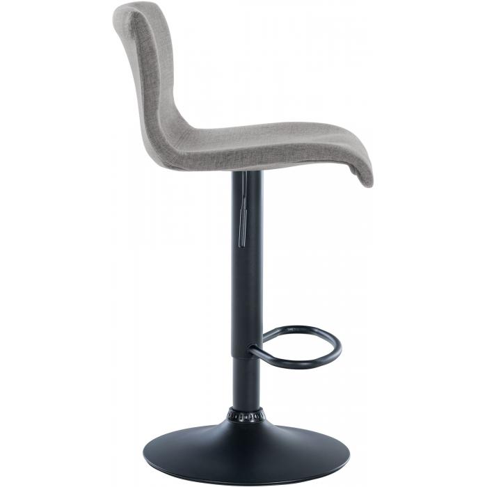 2er Set Barhocker HLO-CP240 Stoff ~ hellgrau