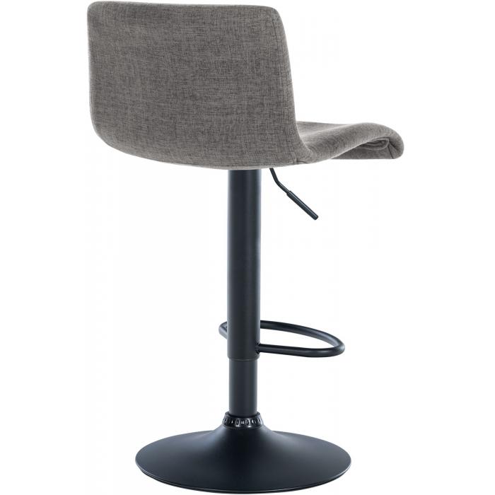 2er Set Barhocker HLO-CP240 Stoff ~ hellgrau