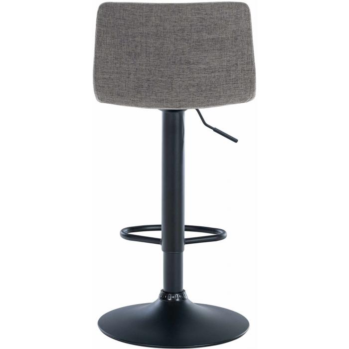 2er Set Barhocker HLO-CP240 Stoff ~ hellgrau