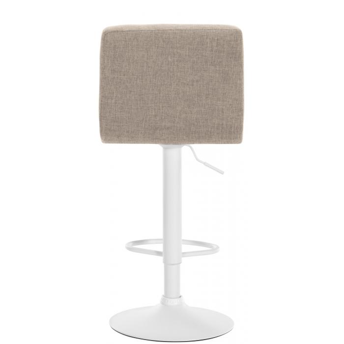 2er Set Barhocker HLO-CP242 Stoff wei ~ creme