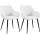 2er Set Esszimmerstuhl HLO-CP9 Stoff ~ creme