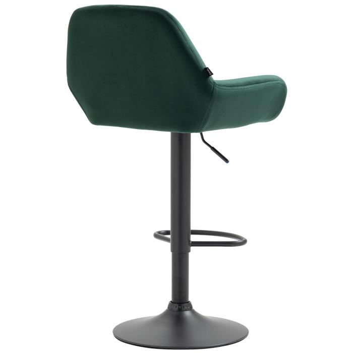 2er Set Barhocker HLO-CP8 Samt schwarz ~ dunkelgrn