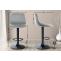 2er Set Barhocker HLO-CP252 Samt Schwarz ~ grau