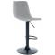 2er Set Barhocker HLO-CP252 Samt Schwarz ~ grau