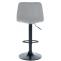 2er Set Barhocker HLO-CP252 Samt Schwarz ~ grau