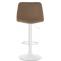 2er Set Barhocker HLO-CP252 Samt Wei ~ braun
