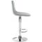 2er Set Barhocker HLO-CP252 Samt Chrom ~ grau
