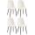 4er Set Sthle HLO-CP48 Samt ~ cremewei