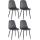 4er Set Sthle HLO-CP48 Samt ~ dunkelgrau