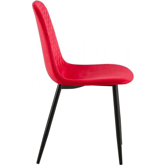 4er Set Sthle HLO-CP48 Samt ~ rot