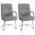 2er Set Besucherstuhl HLO-CP113 Stoff ~ hellgrau 2er Set Besucherstuhl HLO-CP113 Stoff ~ hellgrau