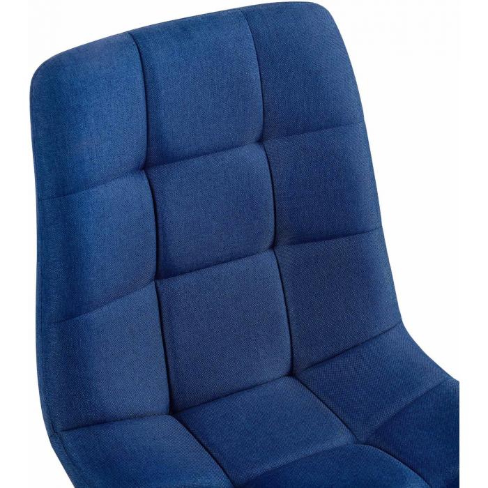 4er Set Esszimmersthle HLO-CP37 Stoff ~ blau