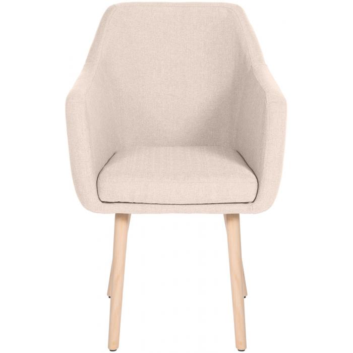 Besucherstuhl HLO-CP19 Stoff natura ~ beige