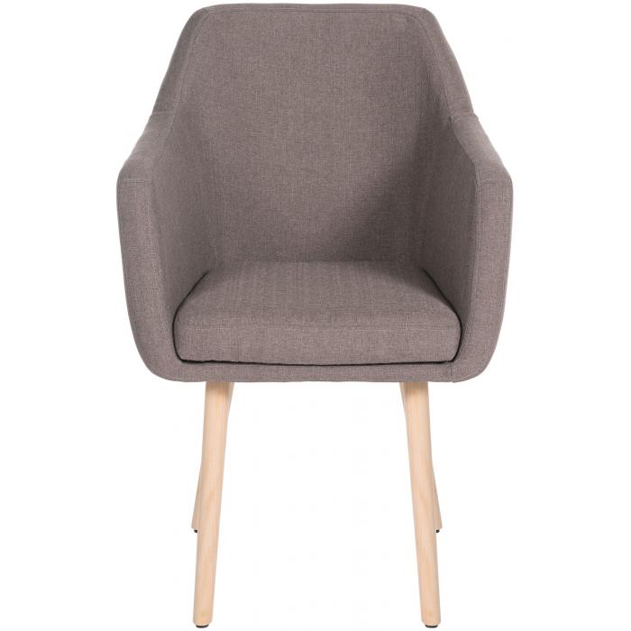 Besucherstuhl HLO-CP19 Stoff natura ~ taupe