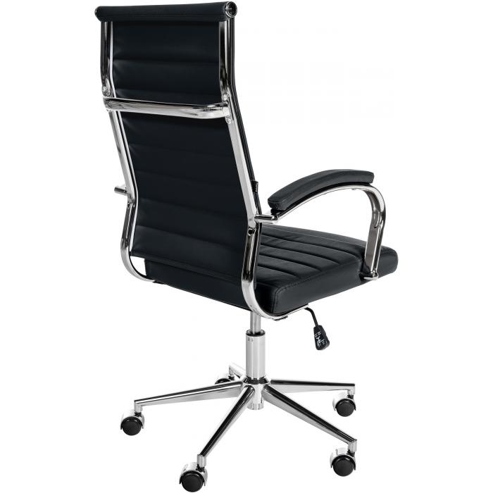 Brostuhl HLO-CP164 Echtleder ~ schwarz