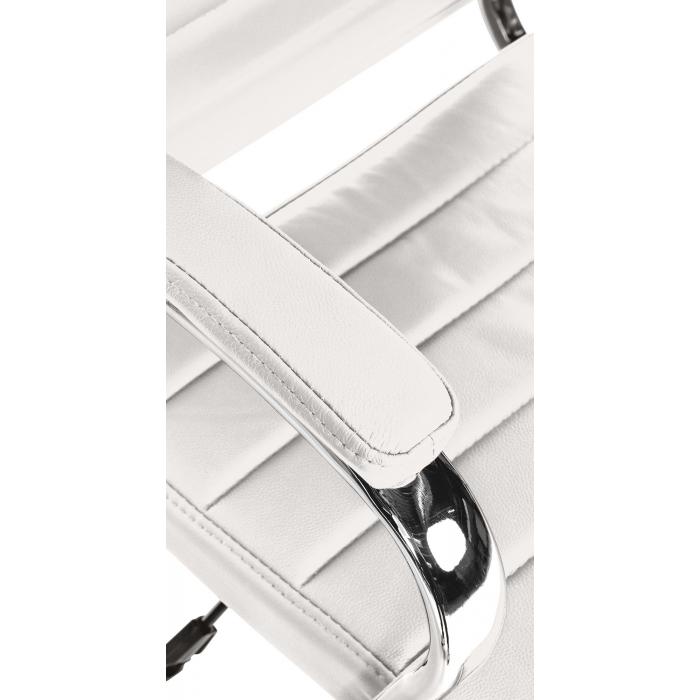 Brostuhl HLO-CP164 Echtleder ~ wei