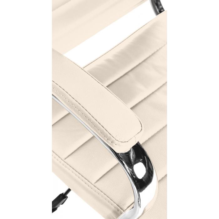 Brostuhl HLO-CP164 Echtleder ~ creme