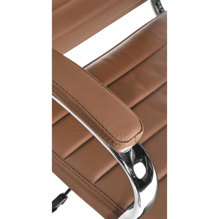 Brostuhl HLO-CP164 Echtleder ~ hellbraun