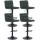 4er Set Barhocker HLO-CP64 Samt ~ grn