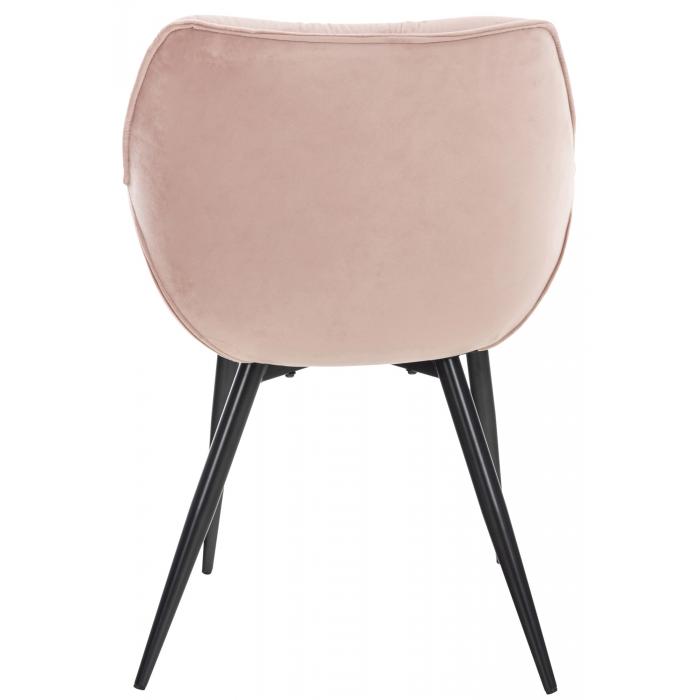 2er Set Stuhl HLO-CP24 Samt ~ pink