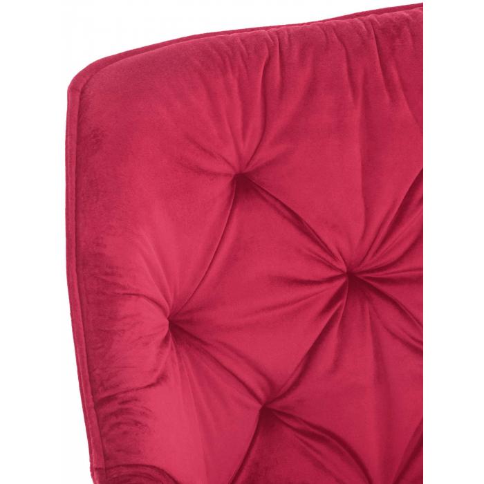 2er Set Stuhl HLO-CP24 Samt ~ rot
