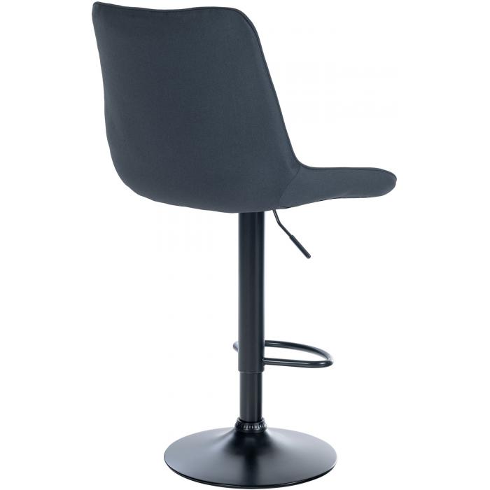2er Set Barhocker HLO-CP295 Stoff schwarz ~ dunkelgrau