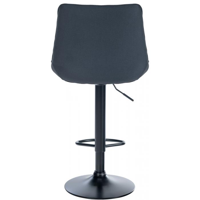 2er Set Barhocker HLO-CP295 Stoff schwarz ~ dunkelgrau