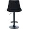 2er Set Barhocker HLO-CP295 Stoff schwarz ~ schwarz