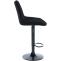 2er Set Barhocker HLO-CP295 Stoff schwarz ~ schwarz