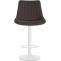 2er Set Barhocker HLO-CP295 Stoff wei ~ taupe