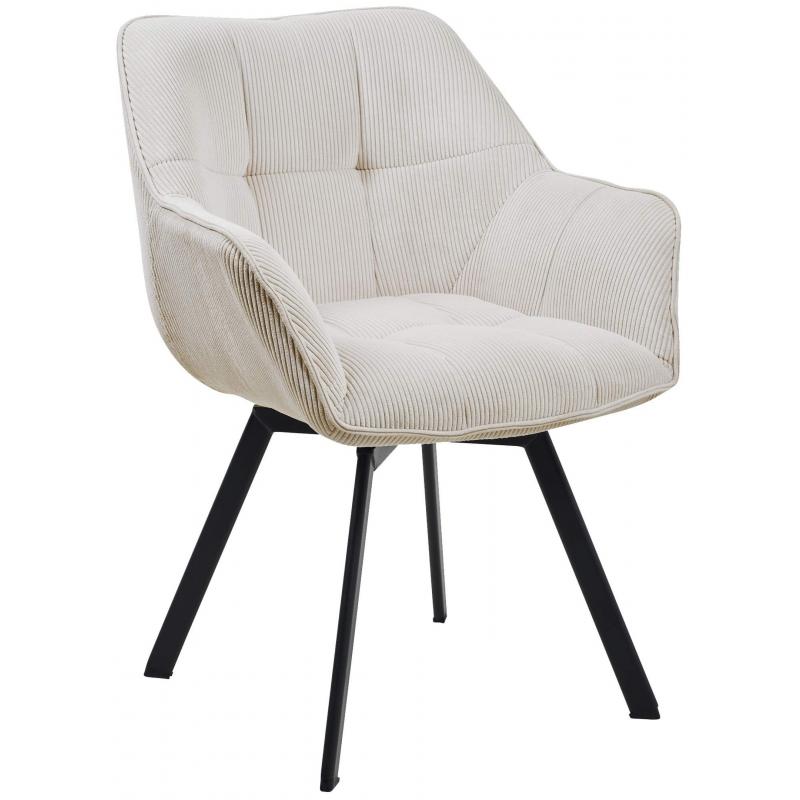Esszimmerstuhl HLO-CP108 Cord ~ creme