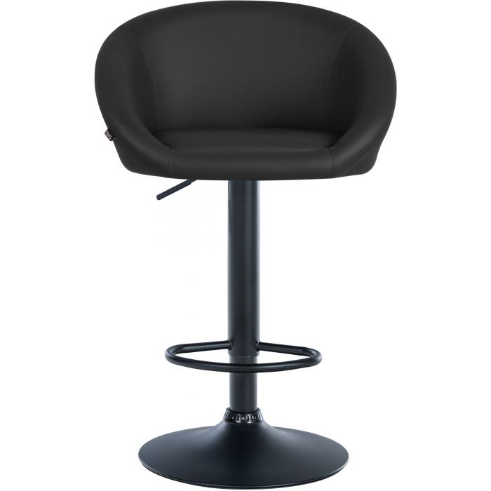 Barhocker HLO-CP312 Kunstleder schwarz ~ schwarz