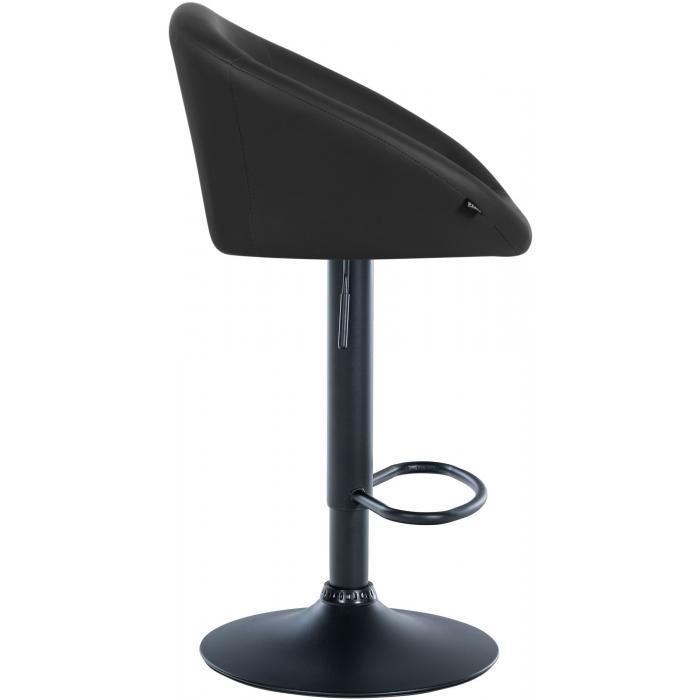 Barhocker HLO-CP312 Kunstleder schwarz ~ schwarz