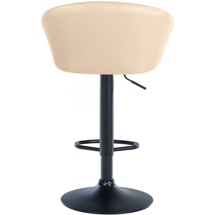 Barhocker HLO-CP312 Kunstleder schwarz ~ creme