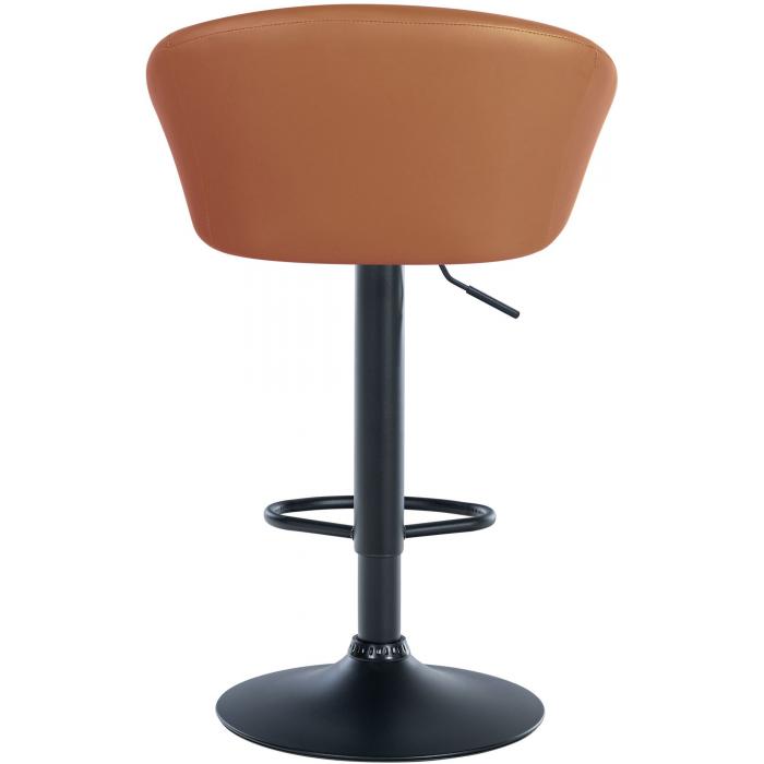 Barhocker HLO-CP312 Kunstleder schwarz ~ hellbraun