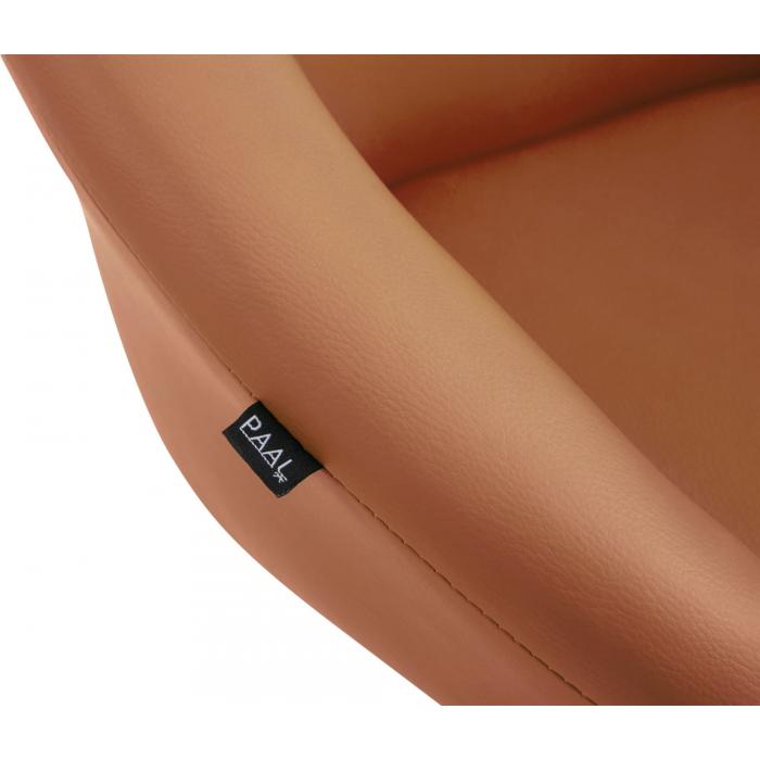 Barhocker HLO-CP312 Kunstleder schwarz ~ hellbraun