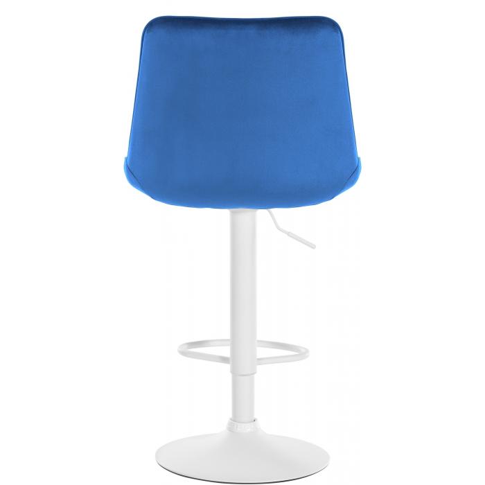 2er Set Barhocker HLO-CP296 Samt wei ~ blau