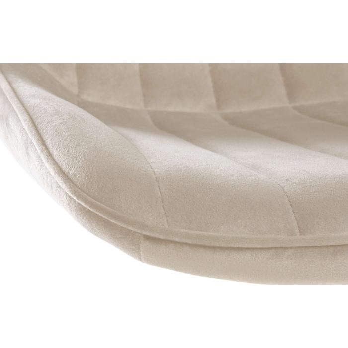 2er Set Barhocker HLO-CP296 Samt wei ~ creme