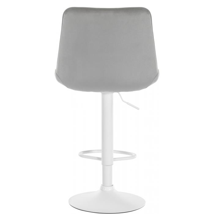 2er Set Barhocker HLO-CP296 Samt wei ~ grau