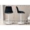 2er Set Barhocker HLO-CP296 Samt wei ~ schwarz