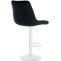 2er Set Barhocker HLO-CP296 Samt wei ~ schwarz